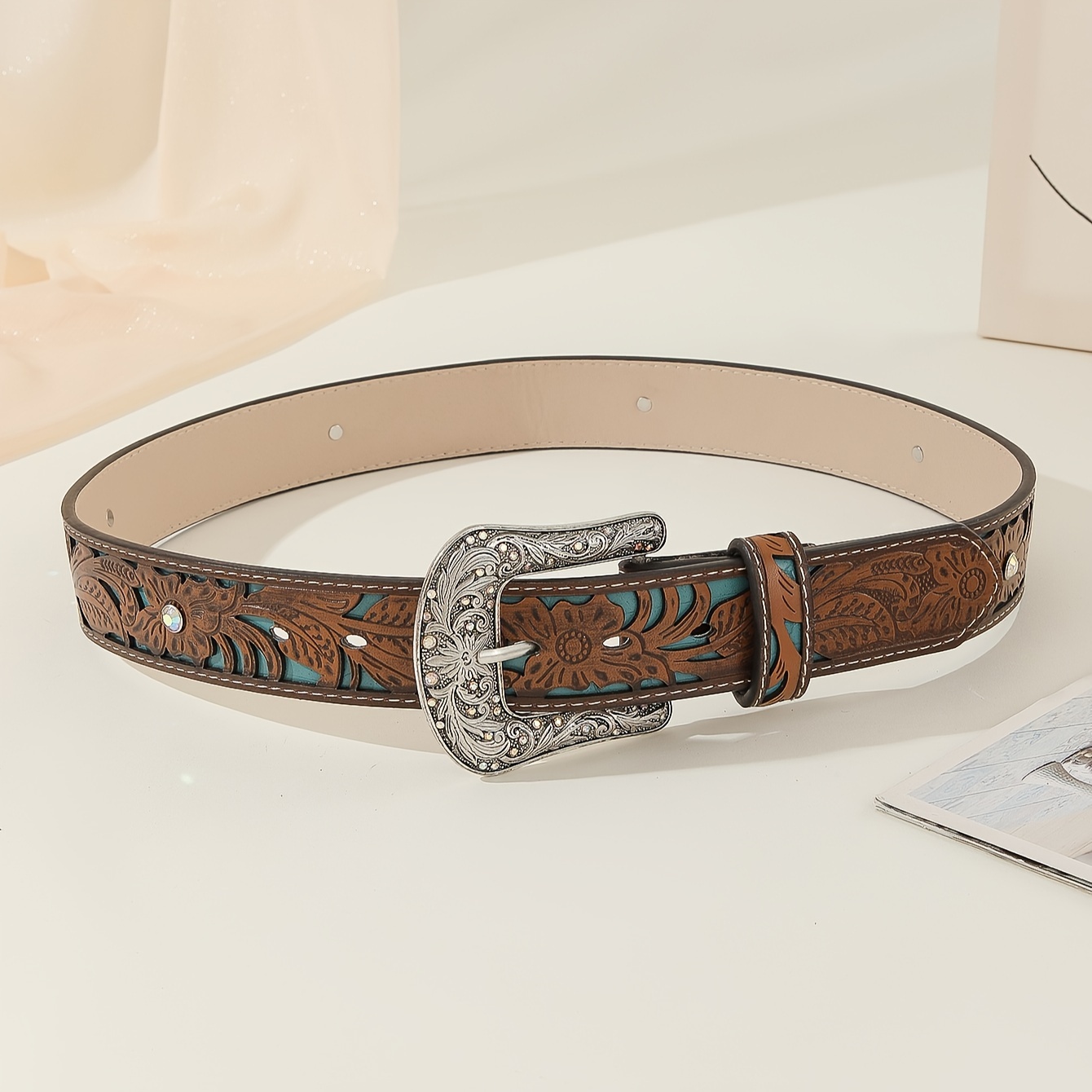 Vintage Bohemian Style Rhinestone Belt for Women